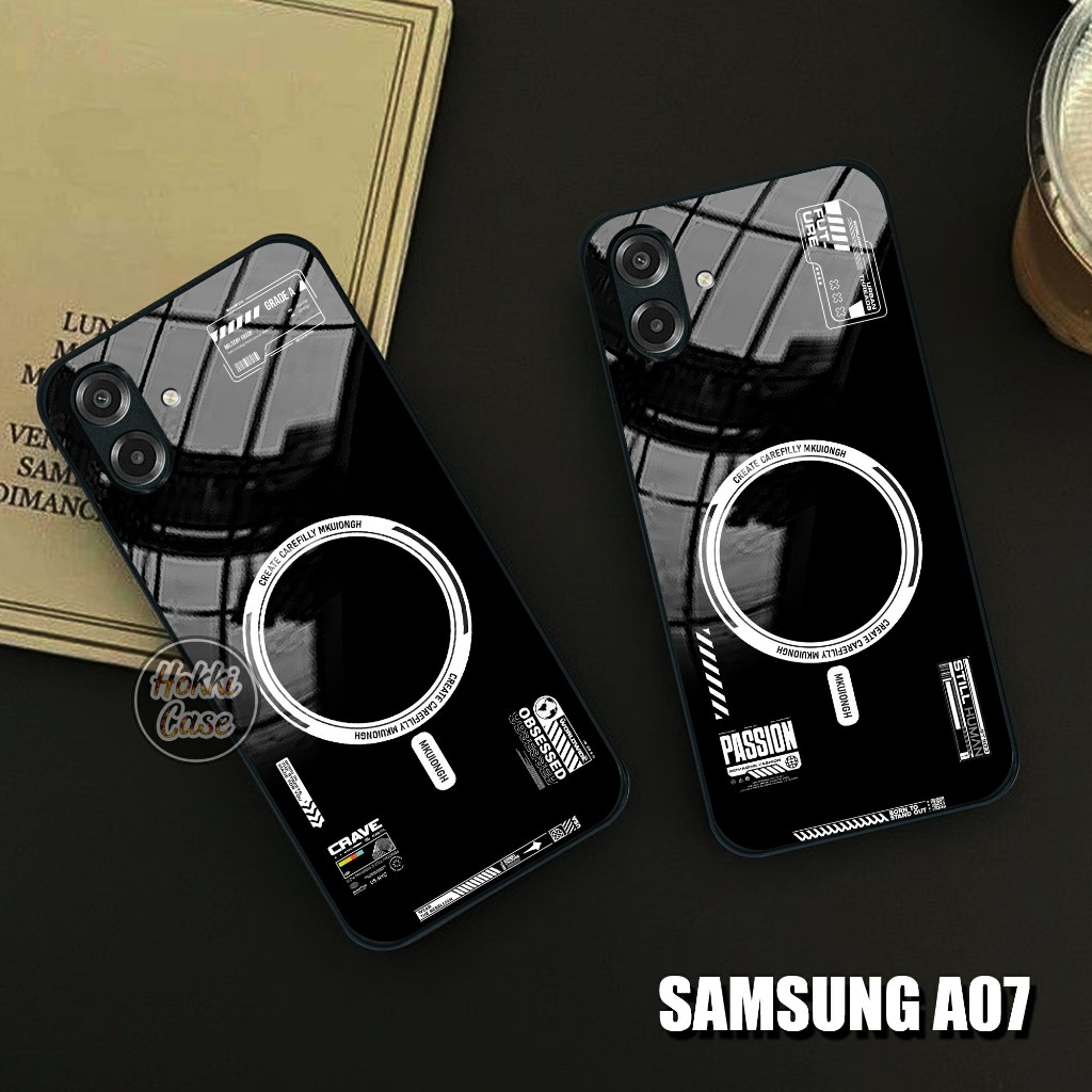 เคส HP Samsung A07 - เคส Samsung A07 Glass SoftCase - เคสโทรศัพท์ Samsung A07 - ซิลิโคนสําหรับ Samsu