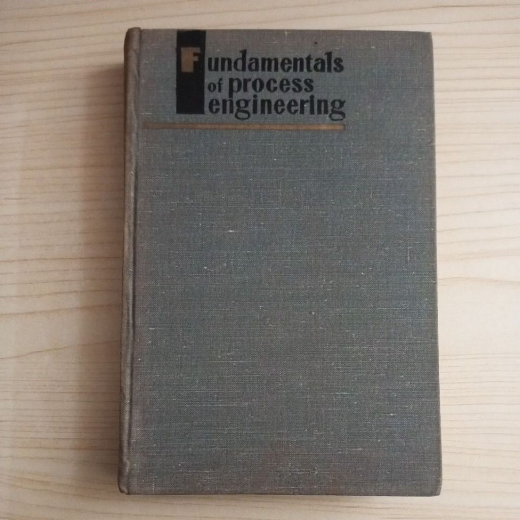 FUNDAMENTALS OF PROCESS ENGINEERING โดย V KOVAN