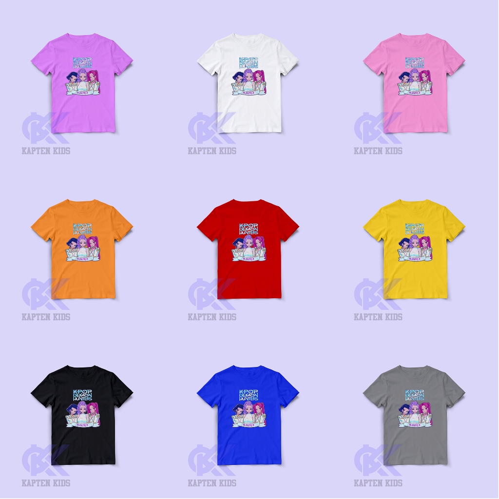 เสื้อยืด KPOP DEMON HUNTER CHILDRENS สามารถเพิ่ม NAMES/ KPOP DEMON HUNTER CHILDRENS ผ้า