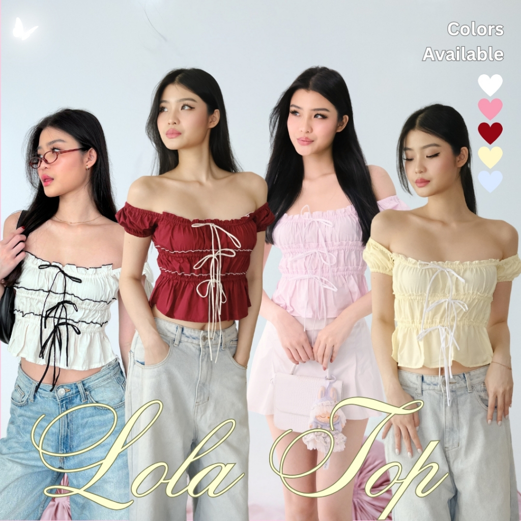 Shewearssugar LOLA TOP | เสื้อผ้าผู้หญิง | เสื้อตัวในผู้หญิง | Coquette Top