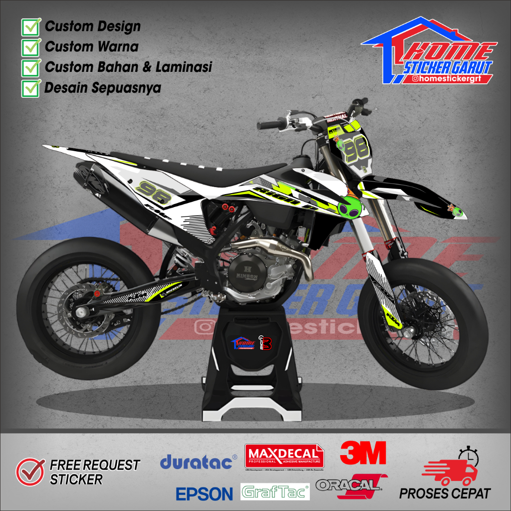 รูปลอก KTM 2017 250 EXC & 300 EXC ALIEN STABILO KTM SIXDAYS