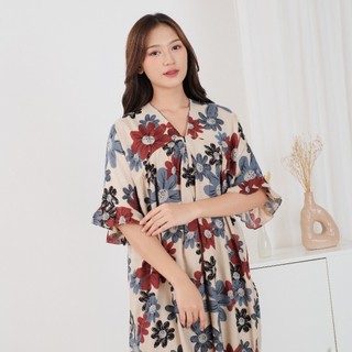 Daster Premium Bahan Rayon Santung Busui Friendly Resleting Depan Bumil Kekinian - Sanaja.id