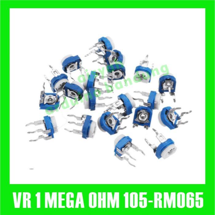 VR 1M 1 MEGA 105 RM065 VARIABLE RESISTOR TRIMPOT VR TRIMMER RM 065-105