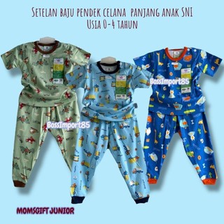 3 STEL_TERBARU MOMS GIFT JUNIOR_SETELAN BAJU PENDEK CELANA PANJANG ANAK UNISEX_SETELAN CPR_KANCING PUNDAK_STELAN BALITA_ADEM_NYAMAN_AMAN_ANTI BAKTERY_SNI_TERLARIS_TERMURAH