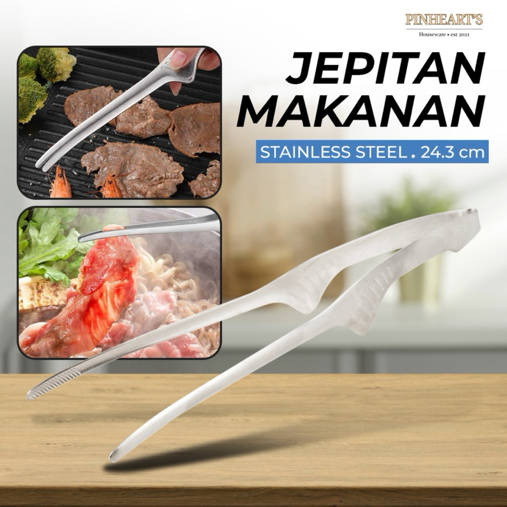 BBQ MEAT CLAMP / KOREAN BBQ STAINLESS STEEL FOOD CLAMP / KOREANG BBQ MEAT CLAMP - SY-07