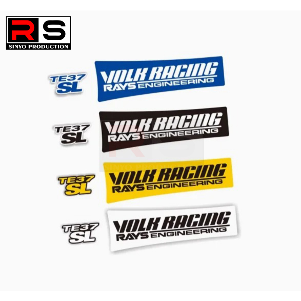 สติ๊กเกอร์ขอบยางล้ออัตโนมัติสําหรับ Racing TE37SL สติ๊กเกอร์วิศวกรรมขอบ Mobil 17 นิ้ว up