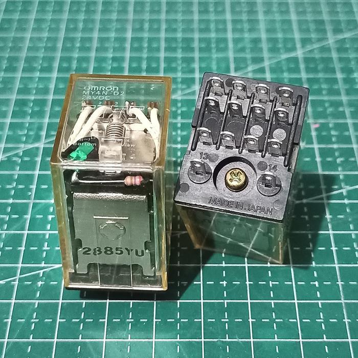 รีเลย์ OMRON MY4N-D2 14 Pin 24 Vdc ของแท้จากญี่ปุ่น