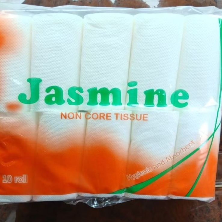 JASMINE NON-CORE WHITE TISSUE COTENTS 10 (1 กล่องขนาดใหญ่)