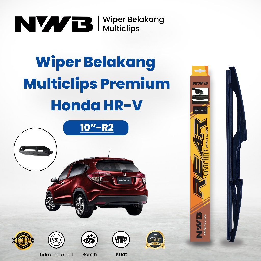 Honda HR-V Premium Multiclips ที่ปัดน้ําฝนด้านหลัง (NNB WRM 10"-R2)