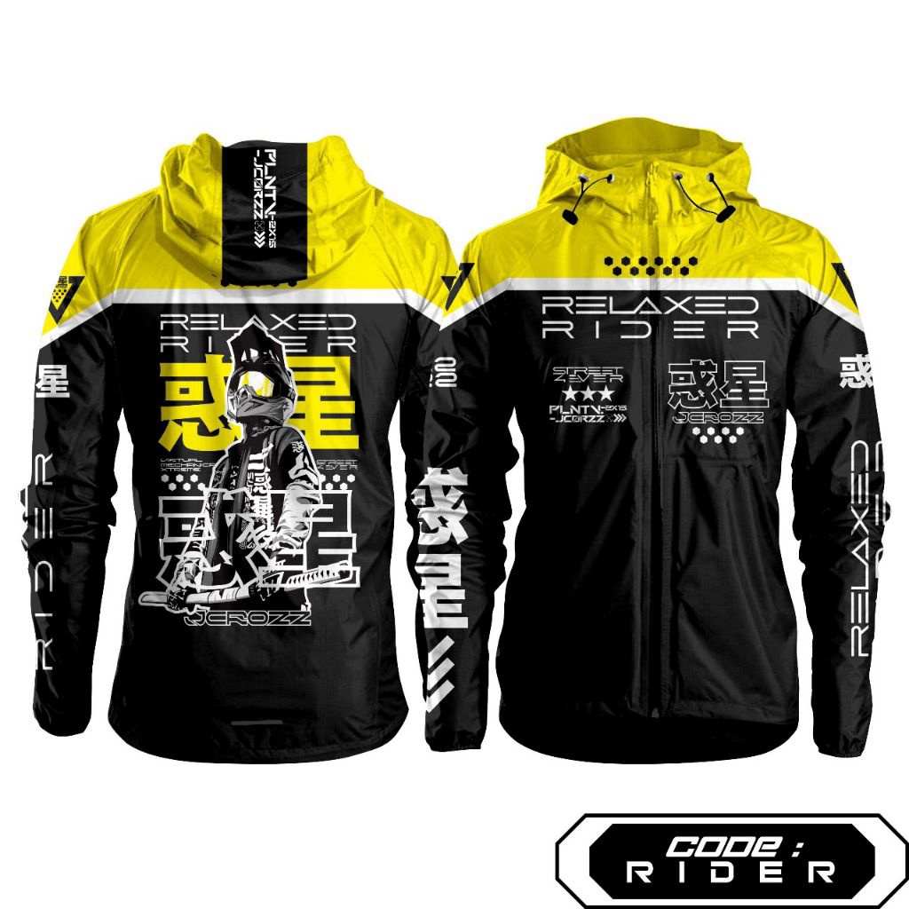 ต้นฉบับ JCROZZ SUPERMOTO RELAXED RIDER BIKERS PARACHUE JACKET RACING JACKET