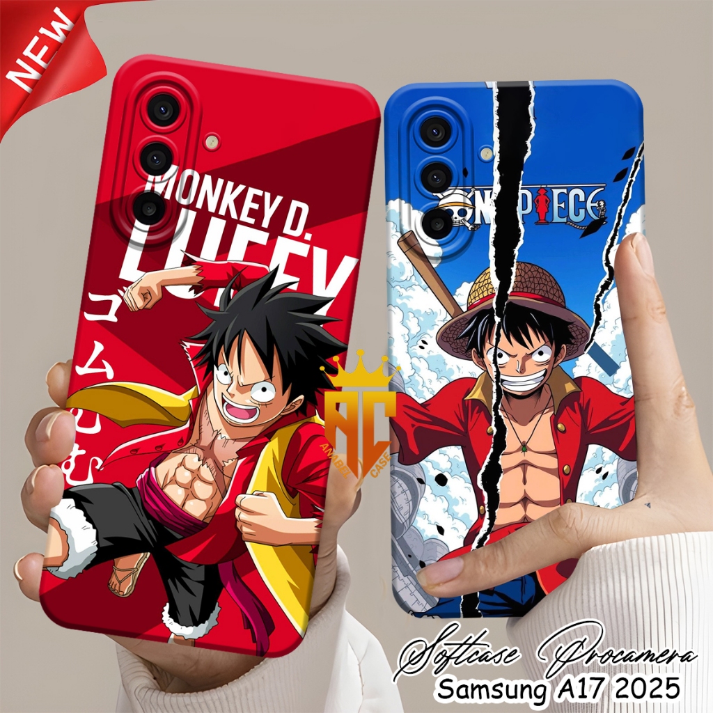 SOFTCASE SAMSUNG A17 4G/5G 2025 - A14 - A15 - A24 - A25 - A26 - A34 - A35 - A36 - A54 - A55 - A56 . DLuffy Monkey Motif Fashion Case - เคสอนิเมะ - เคสล่าสุด [HY11]