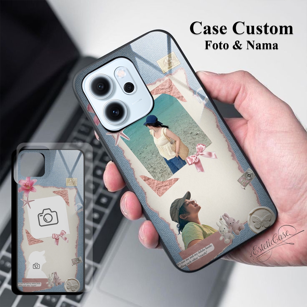 HP [Est-10] เคสแบบกําหนดเองการออกแบบความงามภาพถ่ายและชื่อของคุณเองซิลิโคนอ่อนนุ่มปลอกวัสดุทุกชนิดของ