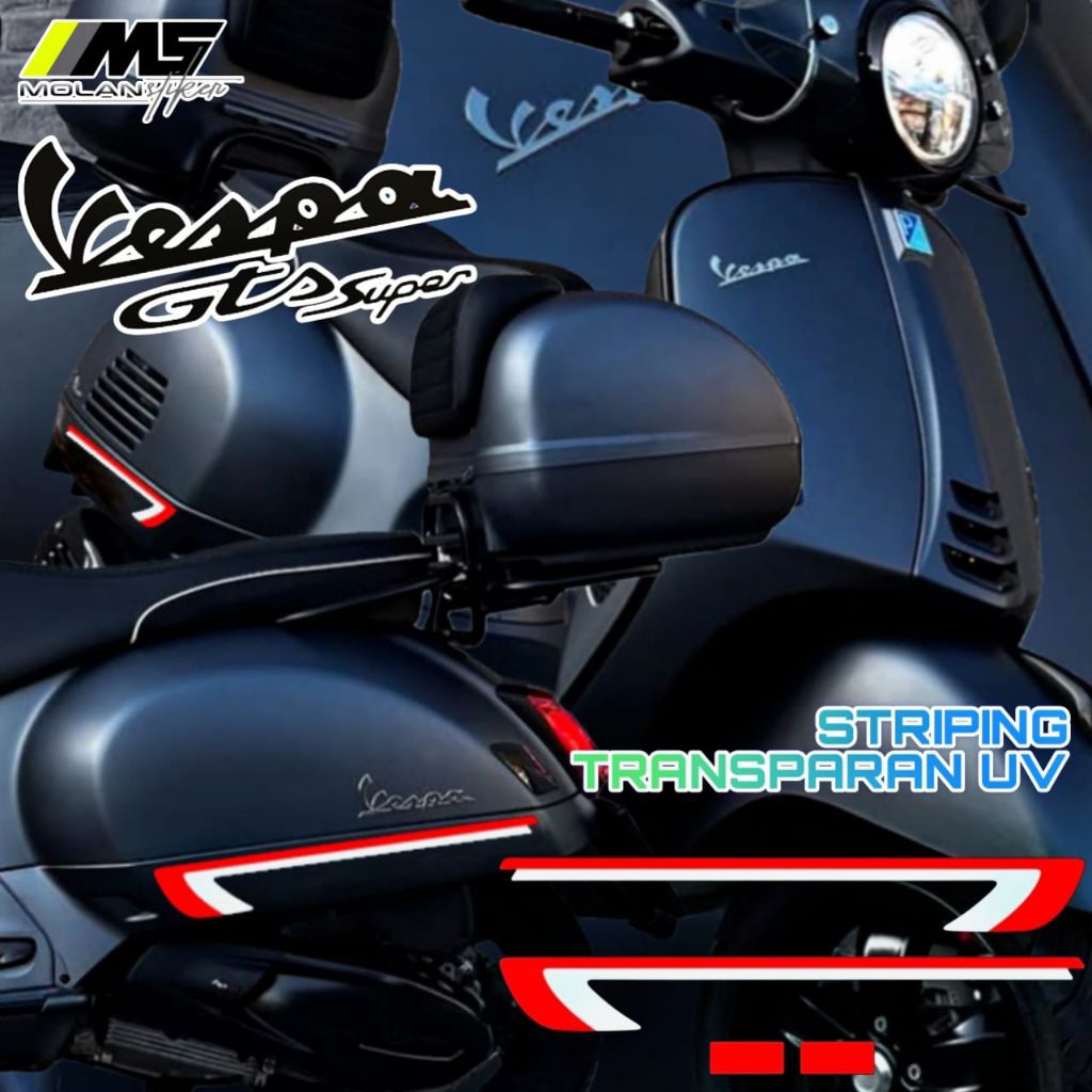 Decal สติกเกอร์ Striping Variation โปร่งใส Uv Vespa GTS 150 Super Vespa GTS iget Abs Facelift Vespa 