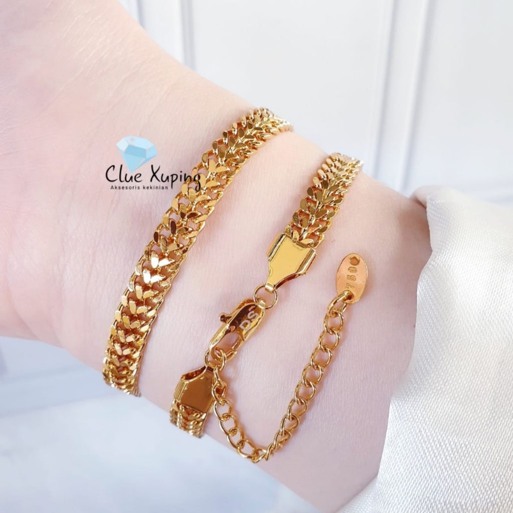 750 Hook Stacked Bracelet เครื่องประดับไทเทเนียม Cx040825