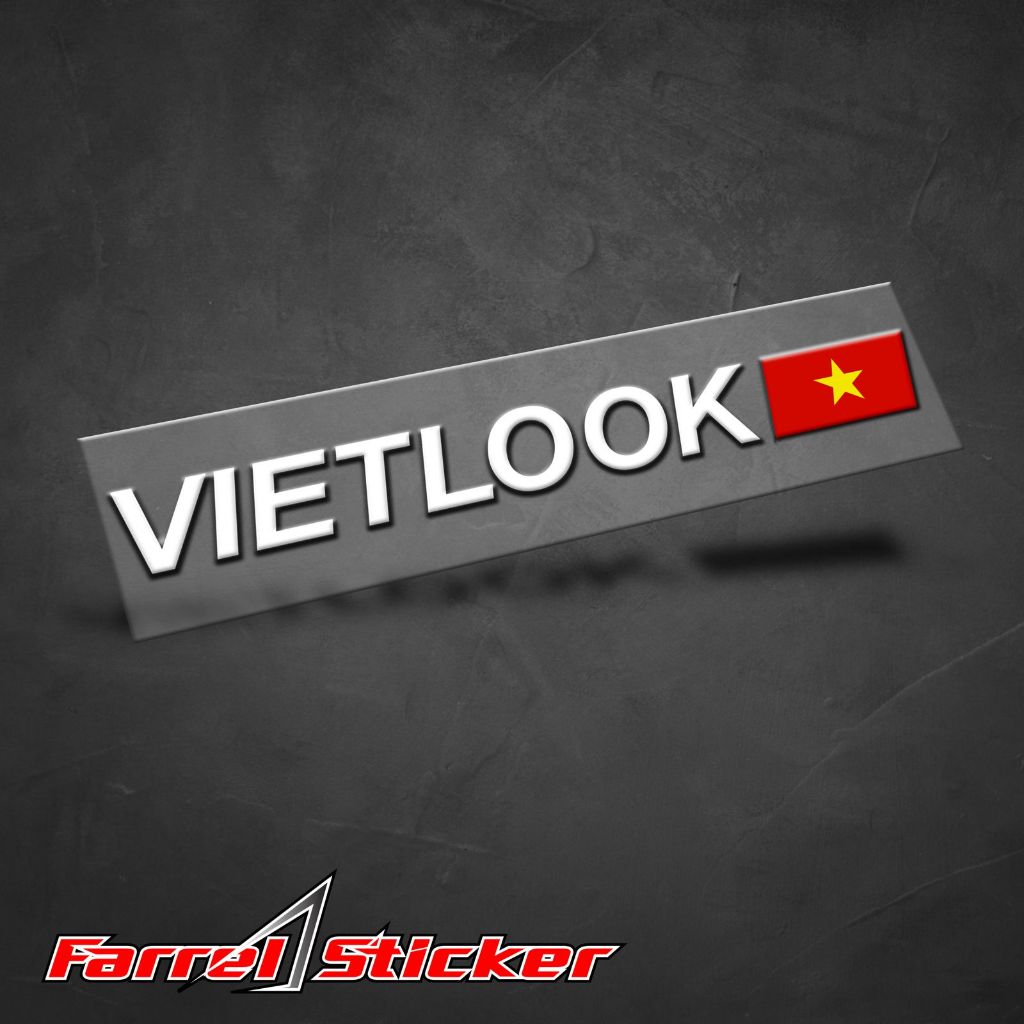 Vietlook Sticker Vietnam UV DTF Sticker 8 cm