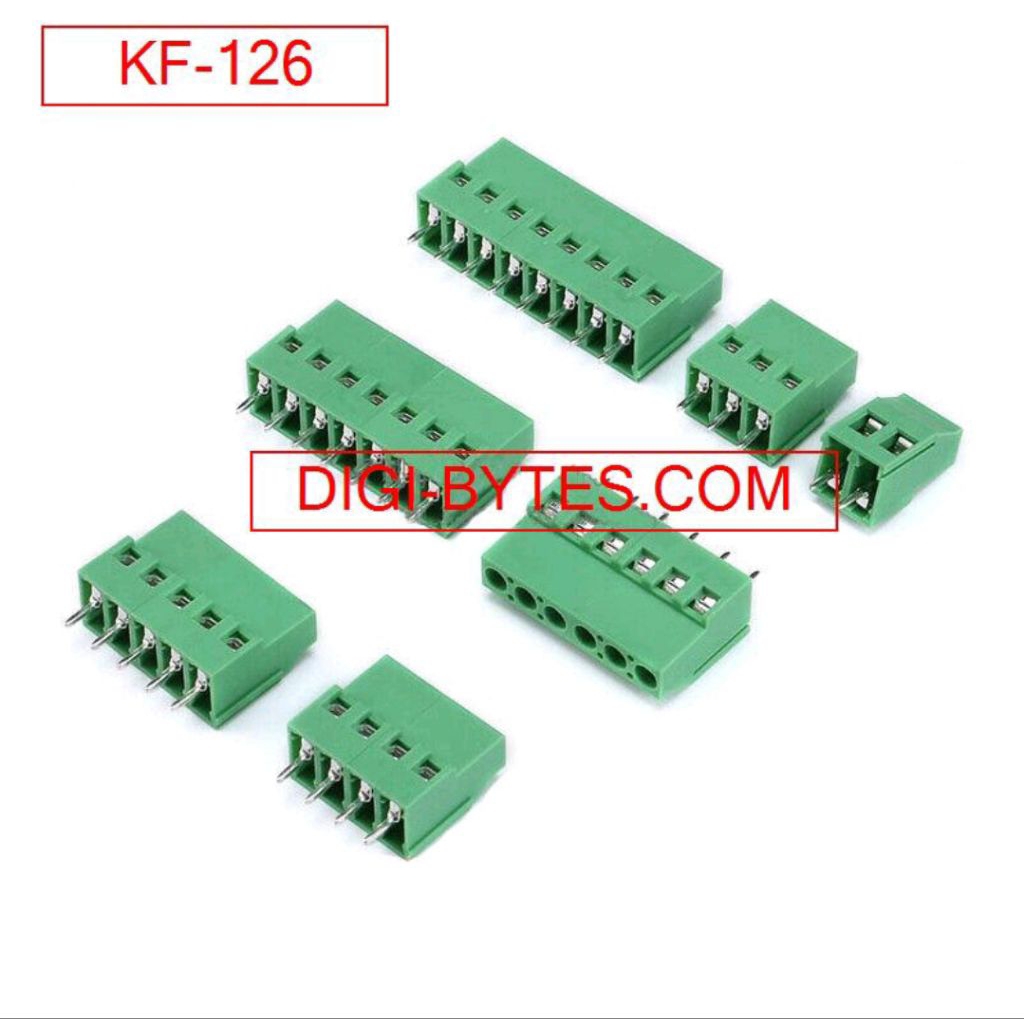 KF126 Pinscrew Terminal Block 2p 3p 4p 5p 6p 7p 8p
