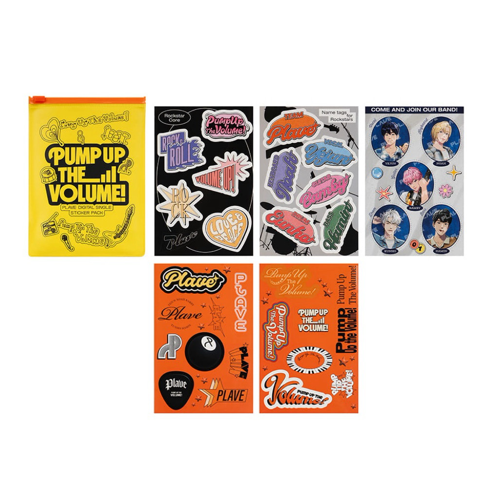 [PO] PLAVE PUTV STICKER PACK OFFICIAL YEJUN NOAH BAMBY EUNHO HAMIN PUMP UP THE VOLUME MERCH VLAST SH