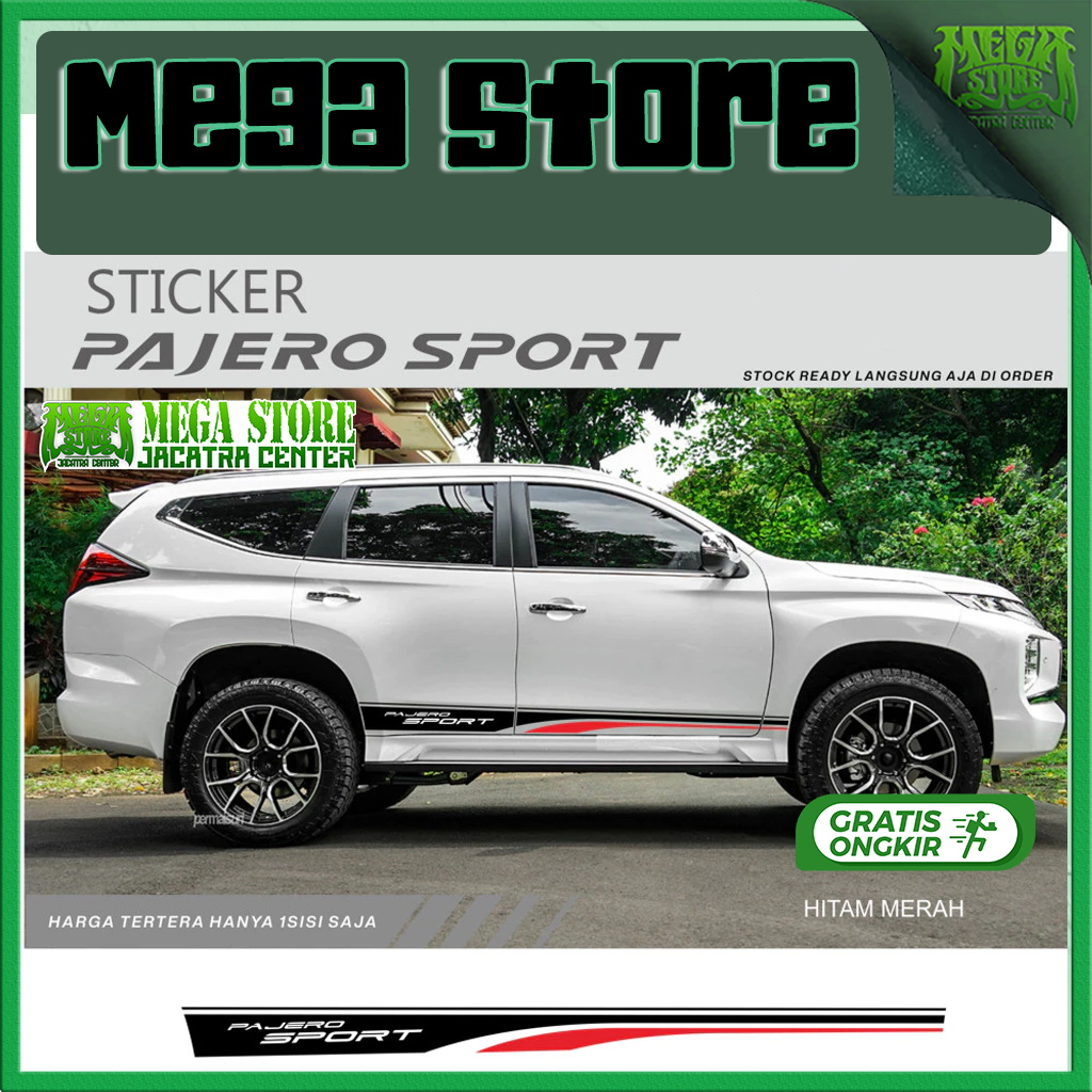 MEGASTORE สติ๊กเกอร์ pajero sport 2022 อุปกรณ์เสริม pajero sport