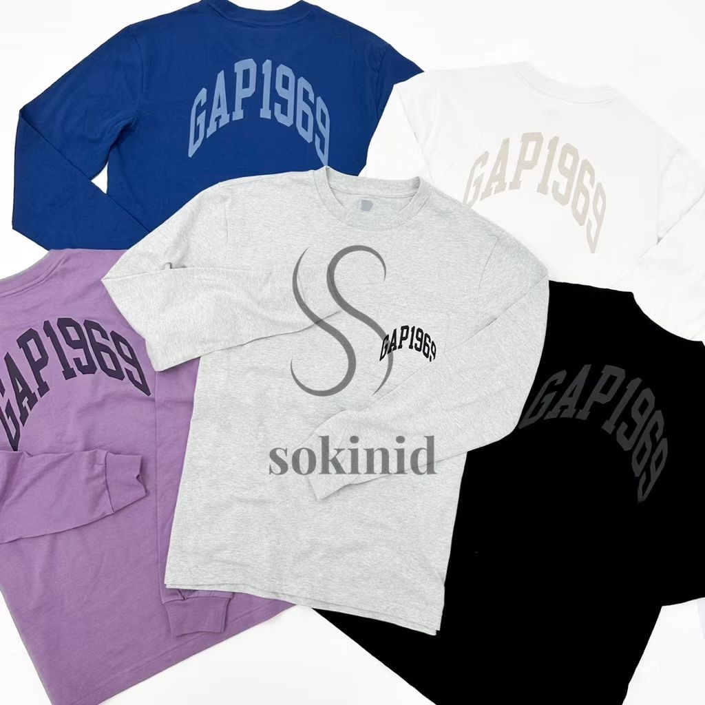 Gap GAP เสื้อยืดแขนยาว / Gap Long Sleeve knit / Gap เสื้อยืดแขนยาวผ้าถักเนื้อนุ่ม