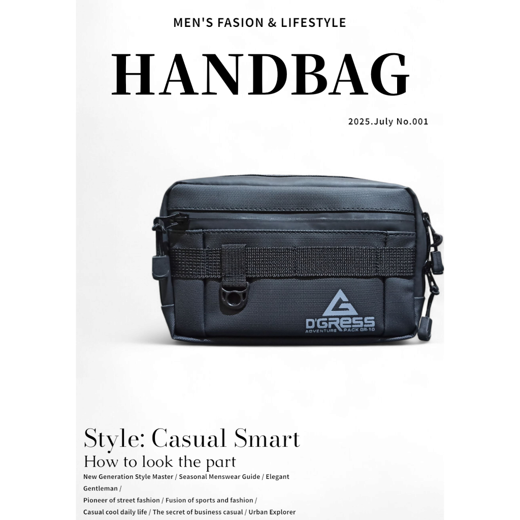 Gress กระเป๋าถือกันน้ําสีดํา - กระเป๋ากันน้ําหรูหรา วัสดุบอลลูนระดับพรีเมียม 100%