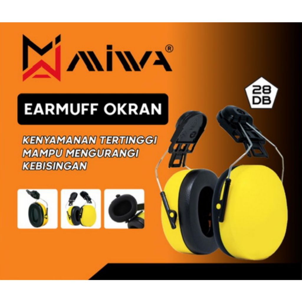 MEIWA Earmuff Safety Series 28 dB Earmuffs - OKRAN และ PRO SERIES