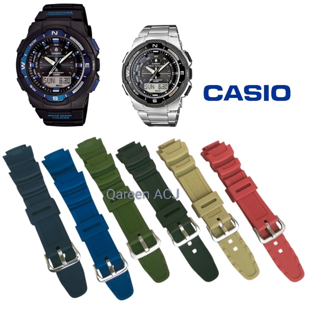 สายนาฬิกา Casio ของแท้ SGW500H SGW500HD SGW-500H SGW-500HD สายยาง นาฬิกา Casio