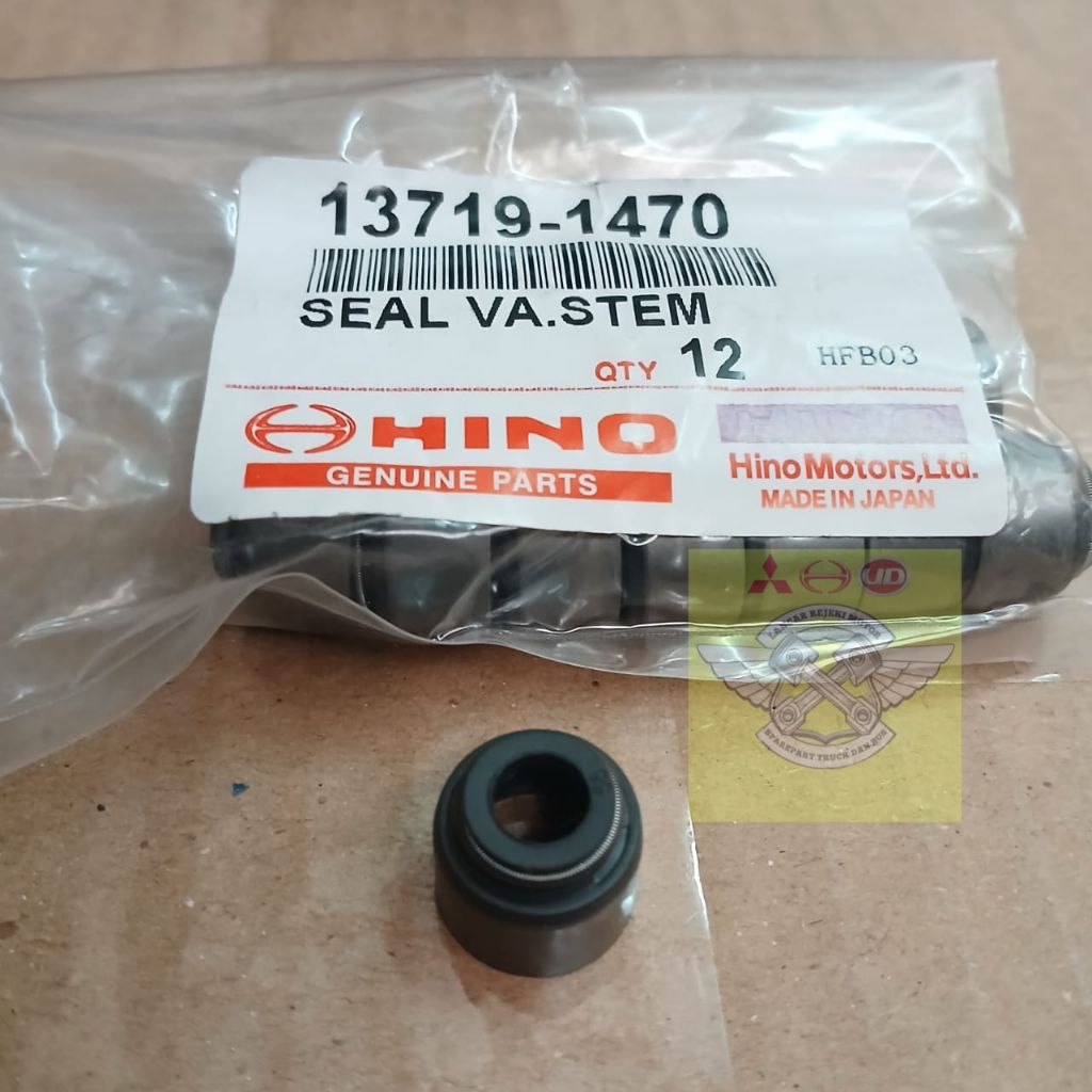 HINO LOHAN FM260TI ซีลวาล์ว HINO 500 JO8E JO8C 13719-1470 (ซื้อนาที 12 ชิ้น)