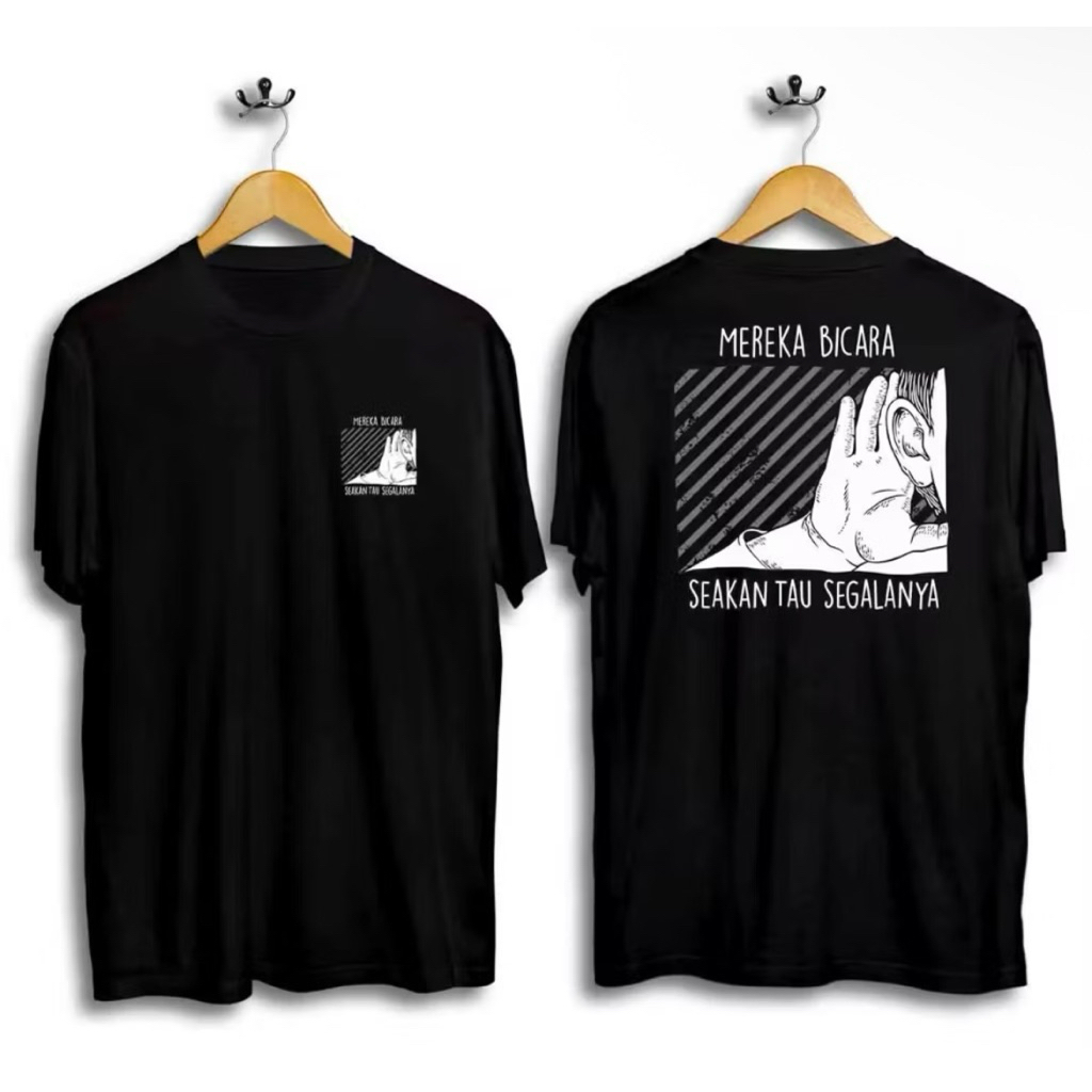 เสื้อยืด DISTRO TOP สําหรับผู้ชายสําหรับ TALKING, SINCERE, SINCERE, ทุกคน