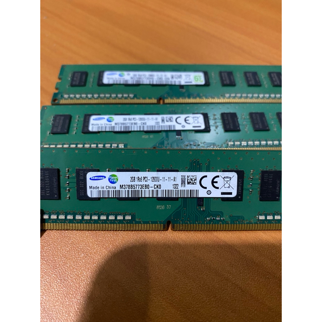 [เหมือนใหม่] 2GB 1RX8 PC RAM PC3-12800U-11-A1 รับประกัน 1 เดือน