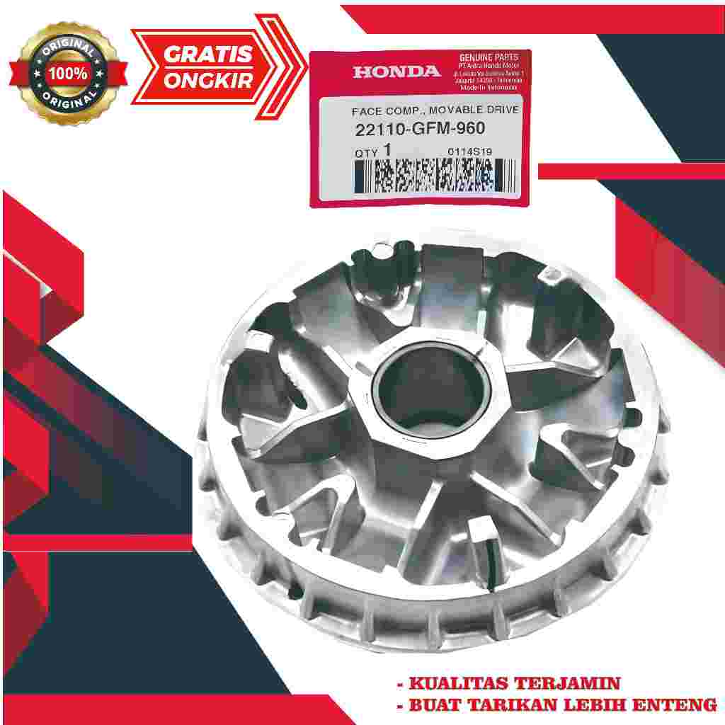 Roller Face Comp Movable Drive House Honda Beat Scoopy Spacy Vario 110 FI 22110GFM960 | AHM 22110GFM
