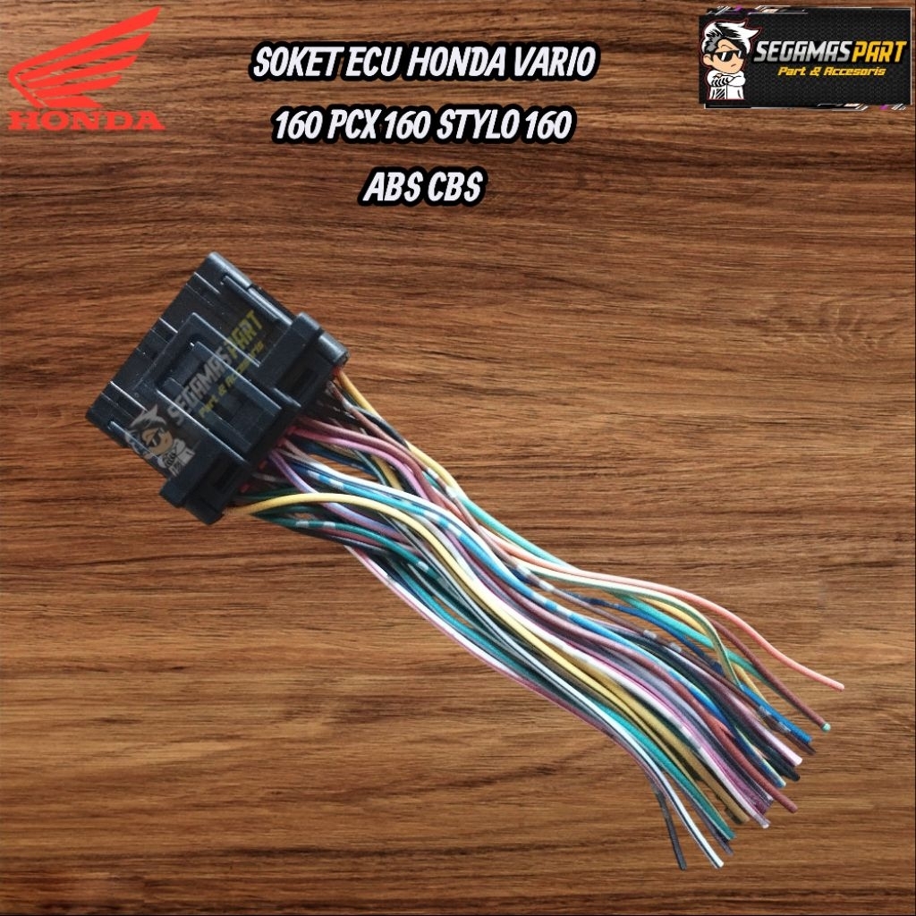 ซ็อกเก็ตสาย Ecu Eccu Ecm Honda Vario 160 K2S PCX 160 K1Z Stylo 160 K3V ABS CBS Pin 39 เดิม