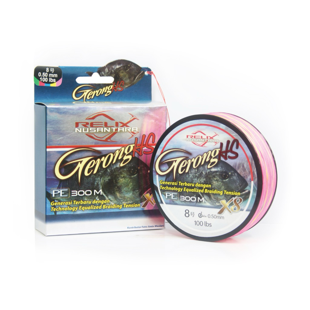 PE STRING GERONG HS X8 GERONG 300 เมตร PE REIX 300M