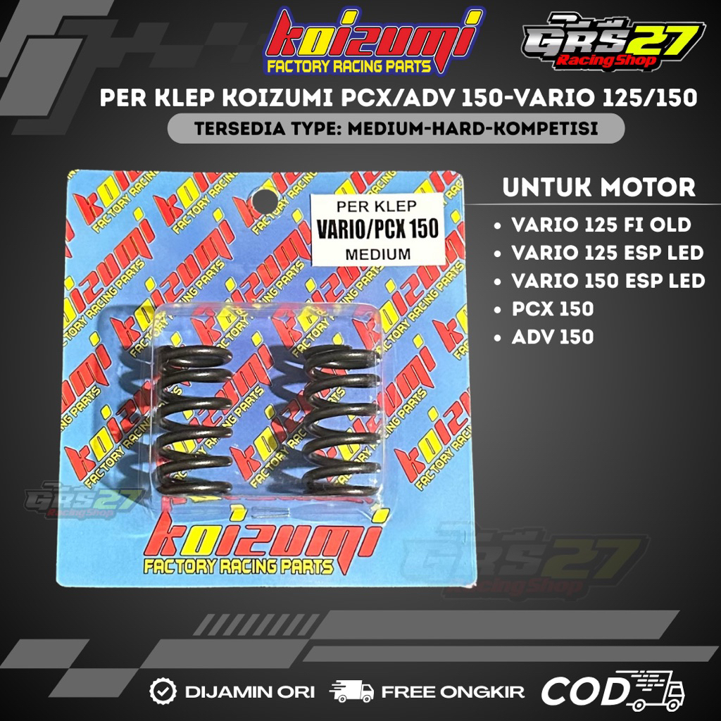 LOKAL KOIZUMI วาล์ว SPRING PCX 150 ADV 150 VARIO 125 FI VARIO 125 ESP LED VARIO 150 ESP LED VARIO FI