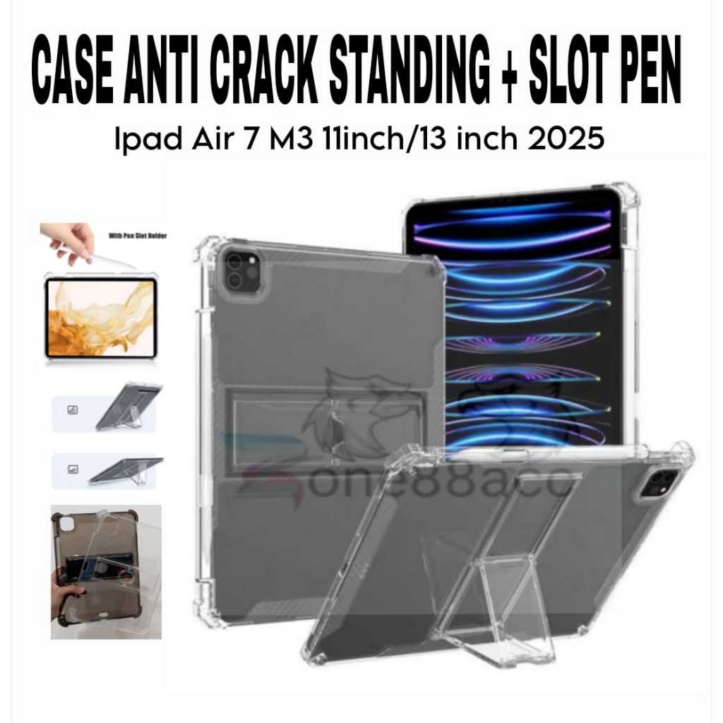 IPad Air / Air M3 / Air 7 11" นิ้ว 13" นิ้ว 2025 ขาตั้งป้องกันการแตก + ช่องเสียบปากกา - เคส iPad Air