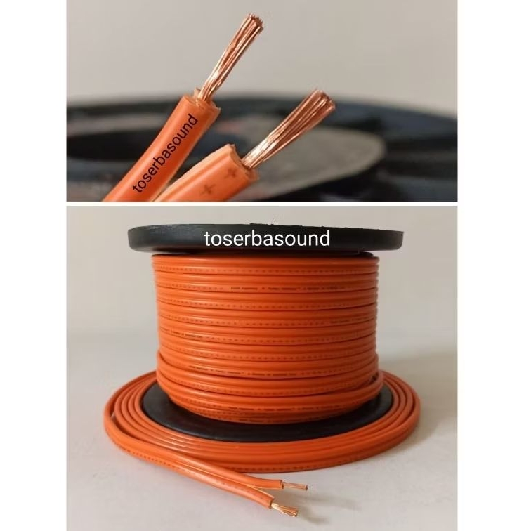 16awg สองเส้น 16 AWG Ultimate/Rockford สายลําโพงเครื่องเสียงรถยนต์ทองแดงบริสุทธิ์ ขายเป็นเมตร