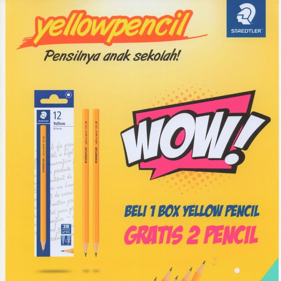 ดินสอ Staedtler Yellow 2B