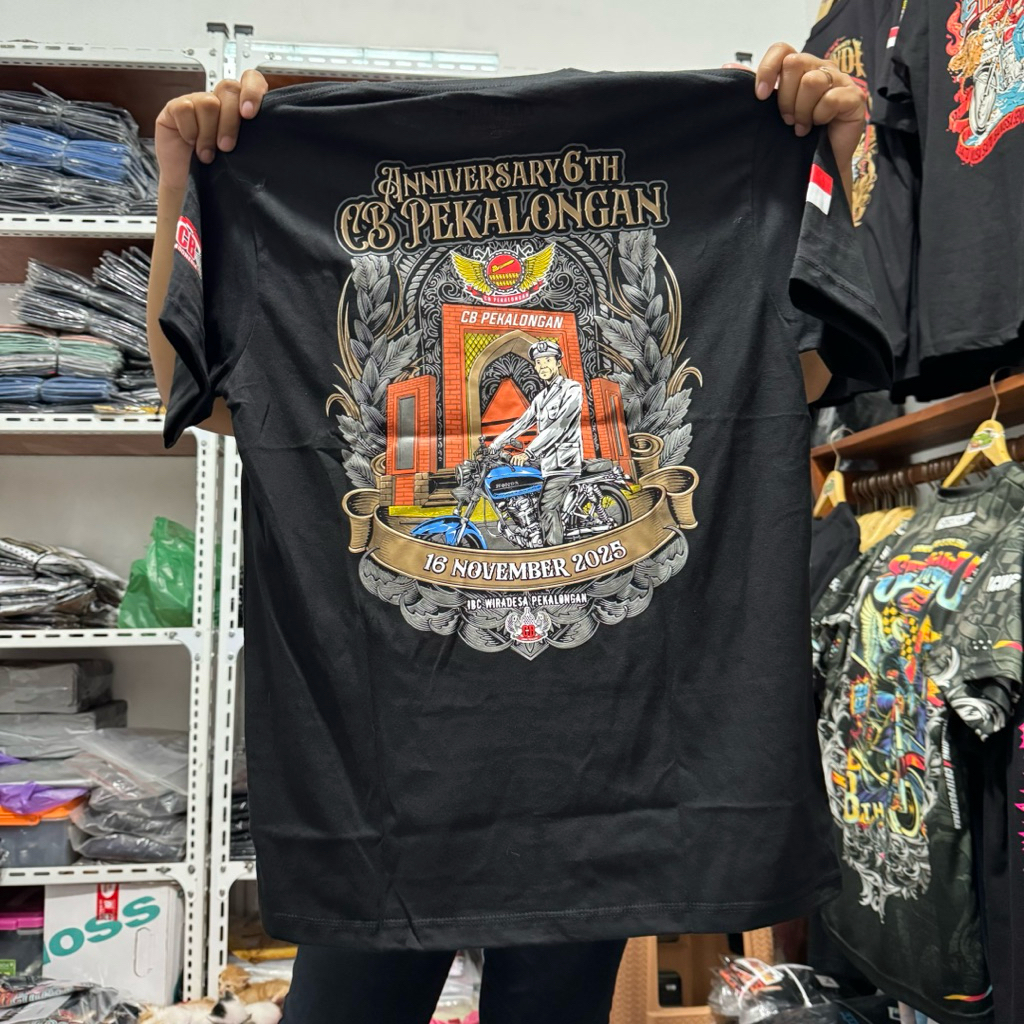 เสื้อยืด CB PEKALONGAN 6TH ANNIVERSARY EVENT พร้อม BONUS LOTTERY COUPON + GANCI + สติ๊กเกอร์ 10