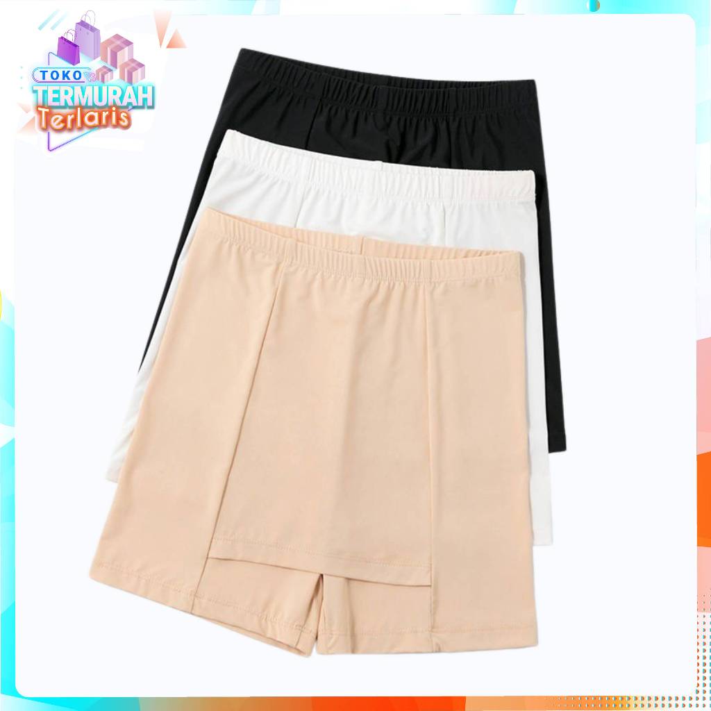 TTT กางเกงขาสั้นผู้หญิงไม่มีรอยต่อกางเกงขาสั้น Slim Fit สบาย Anti-Pry 6965 Seamless Girls Elastic Pl