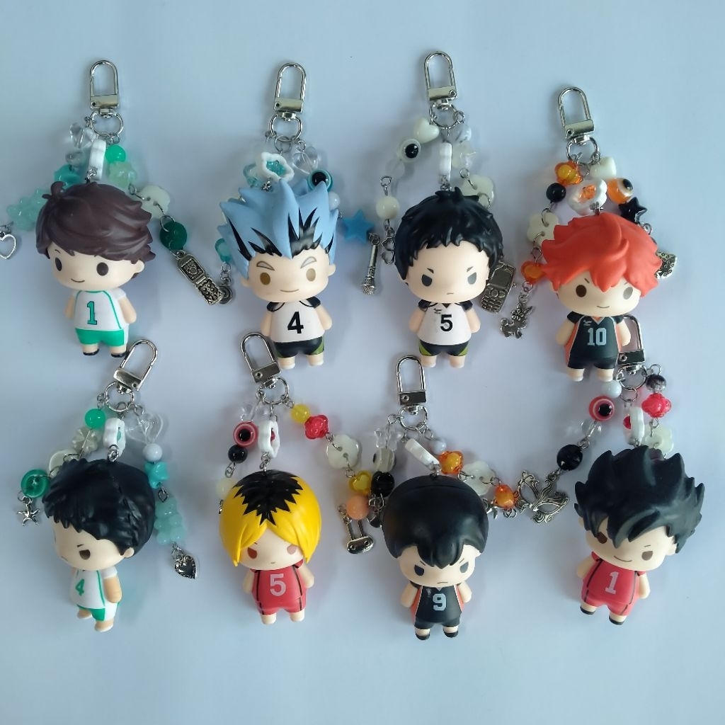 GANTUNGAN Haikyuu พวงกุญแจ กระเป๋ากุญแจชาร์ม พวงกุญแจ | Hinata kageyama บกคุโตะ akashi iwaizumi kuur