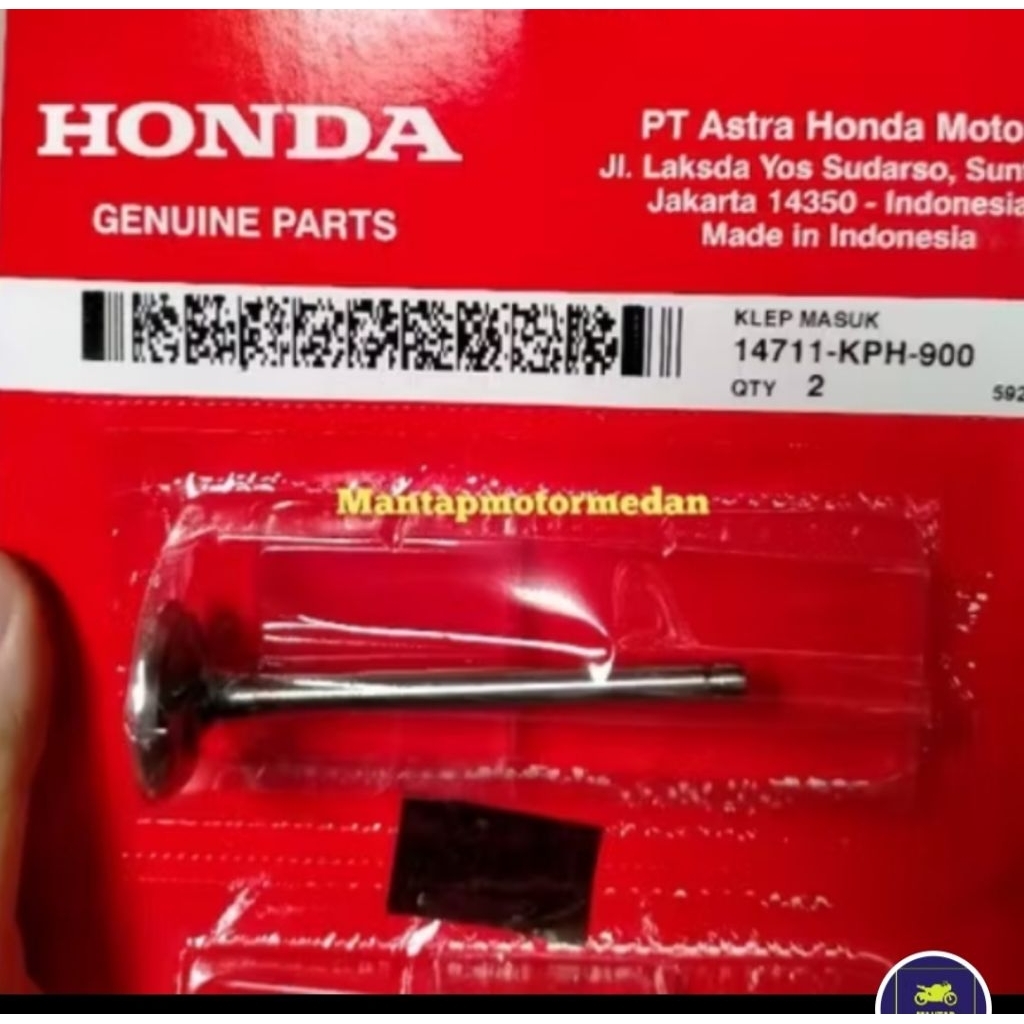 14711-KPH-900 HGP AHM วาล์วเดิม 100% ใน SUPRA 125 KARISMA CARBON 14711KPH900