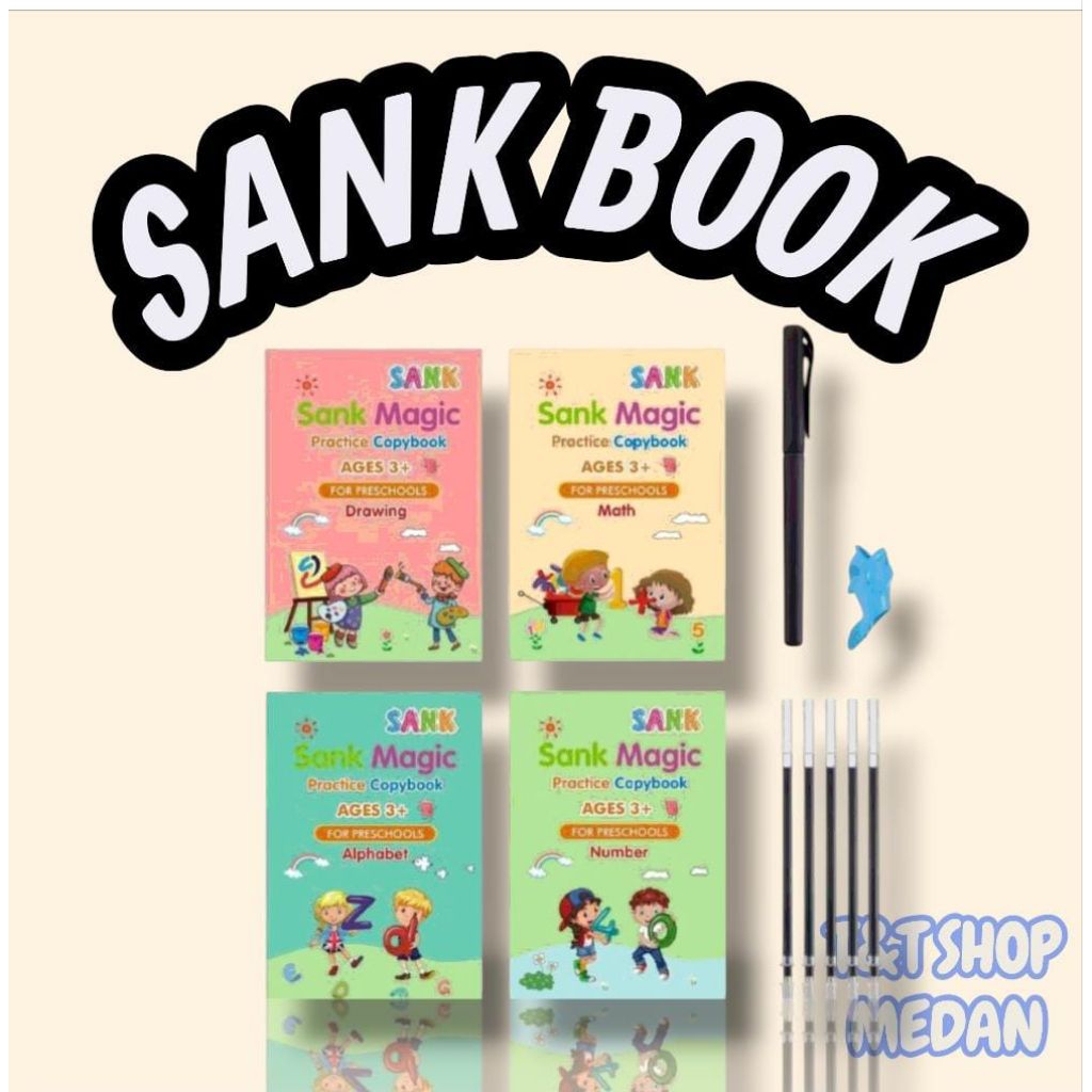 T&T SHOP MEDAN SAND MAGIC BOOK 4 IN 1