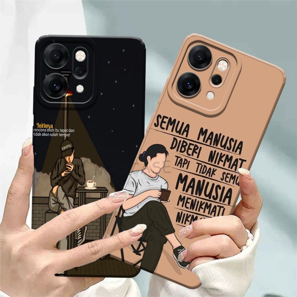M0P Softcase Hp Oppo Reno 14 Pro ล่าสุด 2025 Motif Words Hp Case - เคส Hp ปัจจุบัน - กล้องซิลิโคน Hp