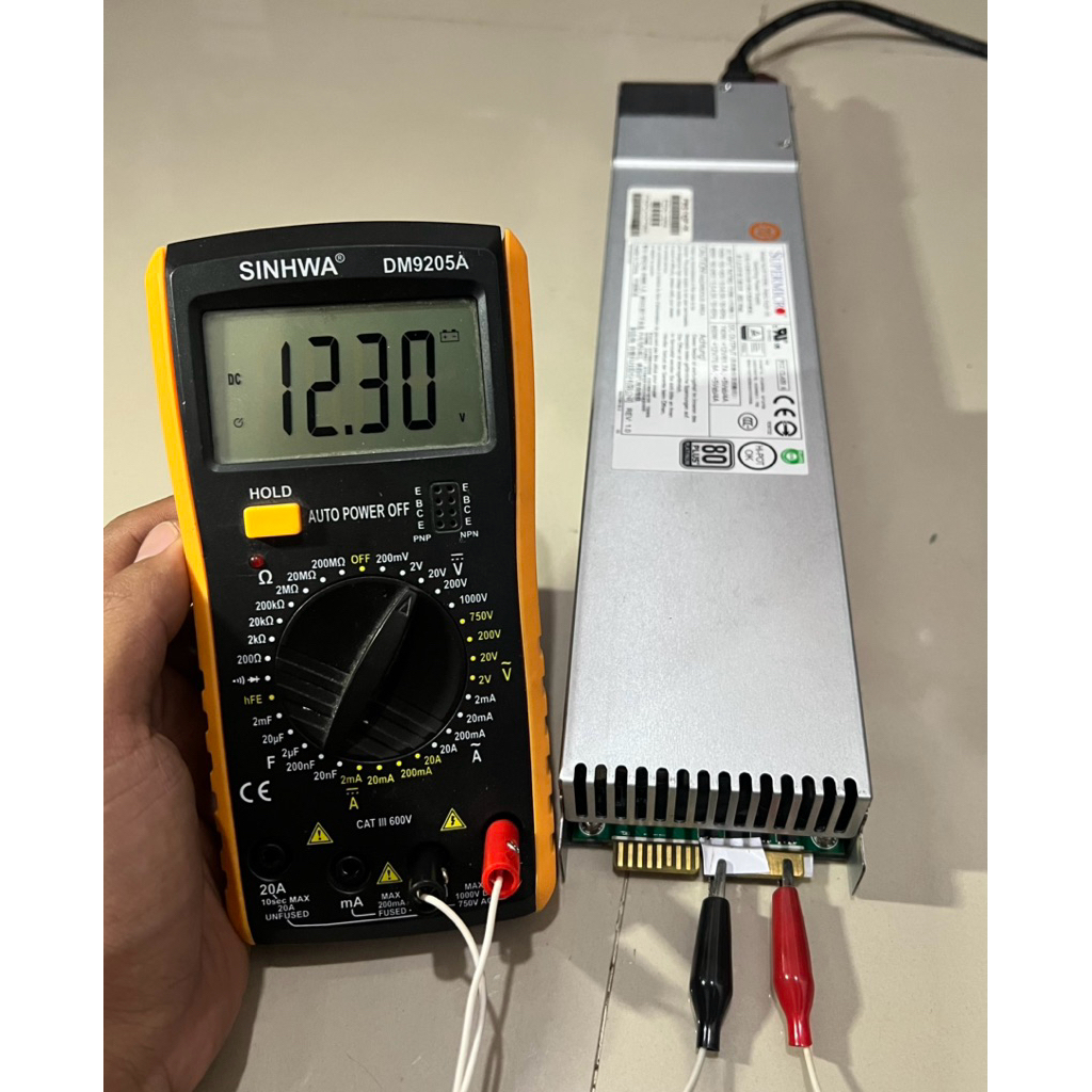 พาวเวอร์ซัพพลาย/BTS Supermicro 850W 70A 80+ Platinum PSU Server 12V / ปรับได้ 12-16V