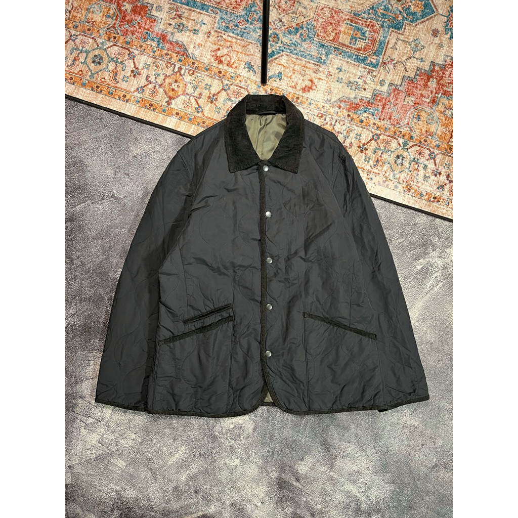 Comome Ca Ism Quilted Stitching Core Jacket ผ้าลูกฟูกคอปกไนลอน