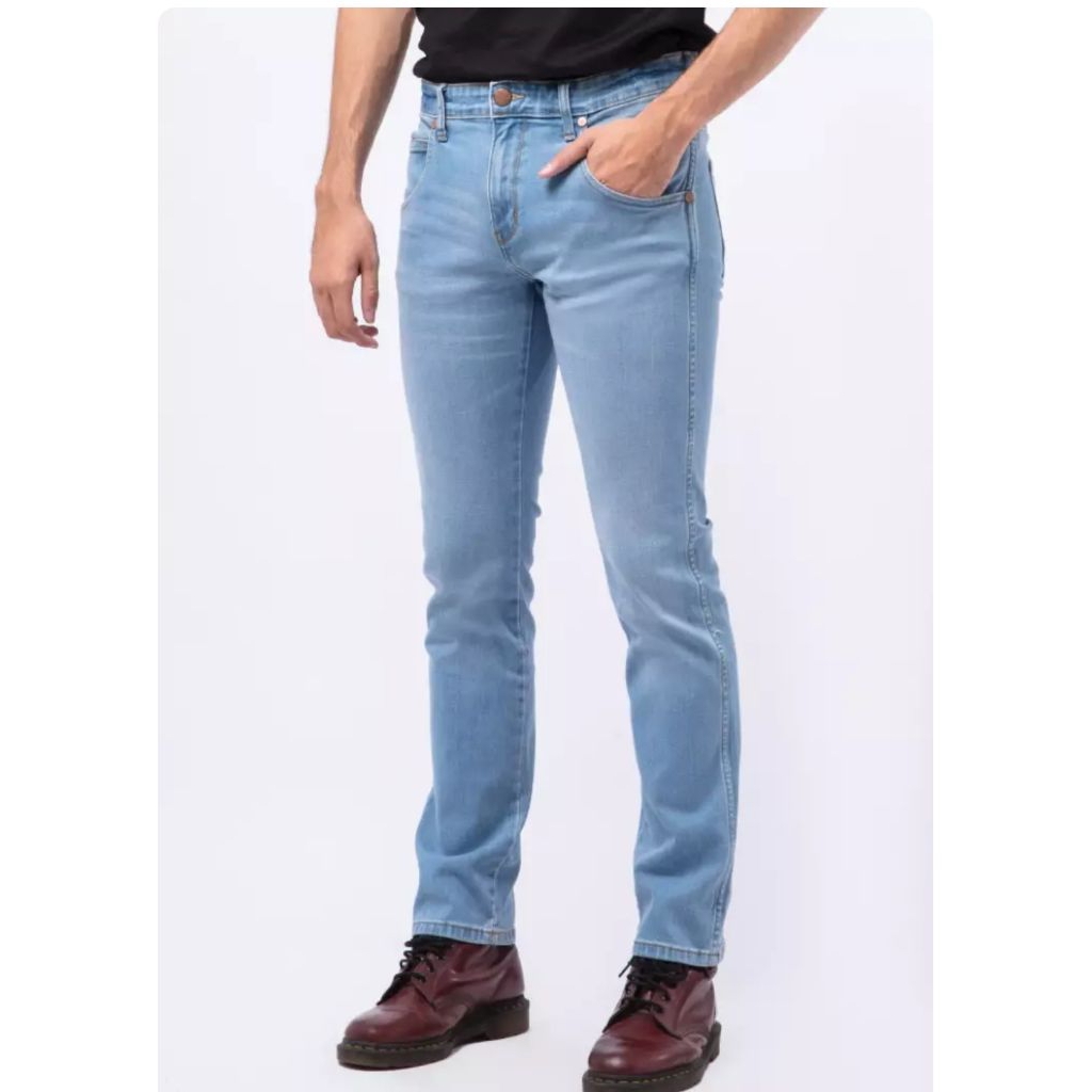Wrangler Original SPENCER 02P22 Lite กางเกงสีน้ําเงิน