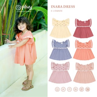 PLIVY Dress bayi Perempuan INARA Katun Combed 24S 0 - 2 Tahun