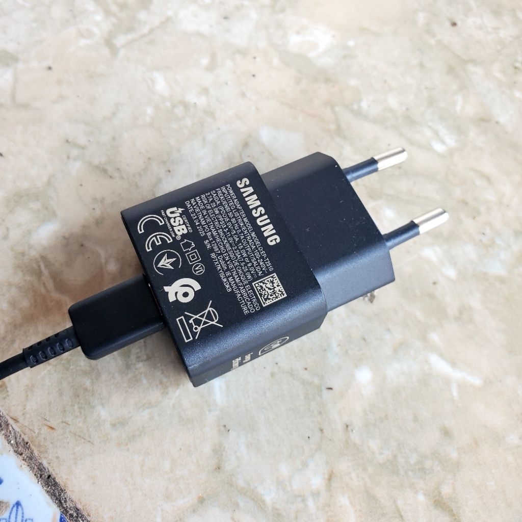 เครื่องชาร์จ Samsung 25W ดั้งเดิมสําหรับ Samsung S24 Fe