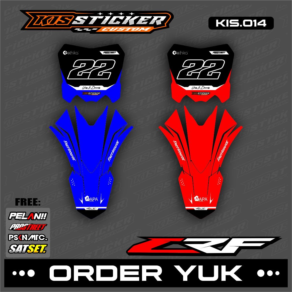 (Custom) สติ๊กเกอร์ Striping NO BOARD & Fender CRF 150-RMZ 450-CRF 250-CRF 450 KiS.14