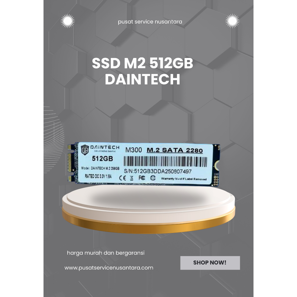 SSD M2 SATA 512GB DAINTECH