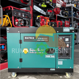 Motor Diesel Genset Matrix MTX 9000 ES 7000 Watt Genset Sumura MTX 9000 ES 7000 Watt Genset Solar Sudah Termasuk Accu